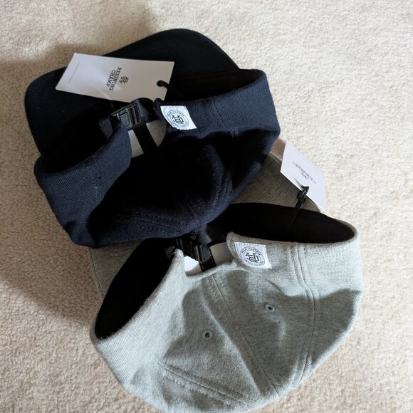 Reigning Champ 6-Panel Cotton Cap (x2) in Navy and Grey - Picture 2 of 8
